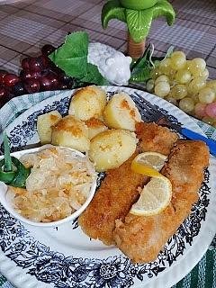Mintaj smażony w głębokim oleju