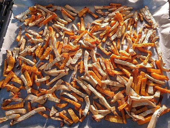 Pieczone frytki warzywne