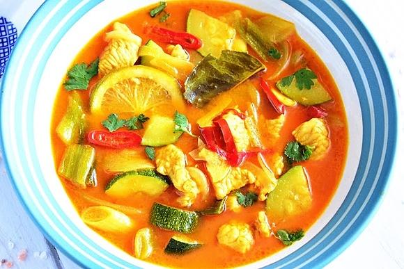 Żółte curry z kurczakiem