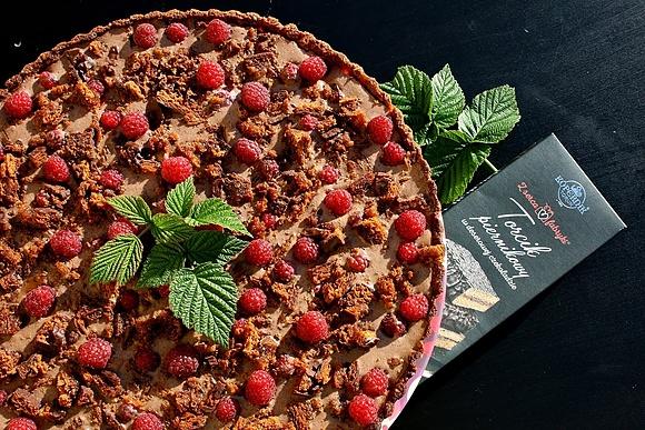 Dwu kolorowa tarta panna cotta piernikowa