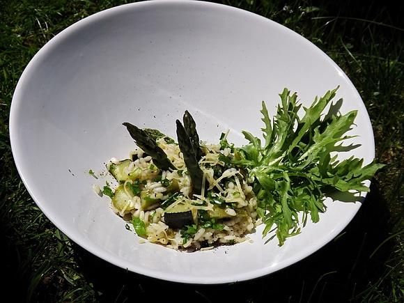 Risotto mocno szparagowe