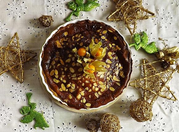 Tarta z mascarpone i migdałami