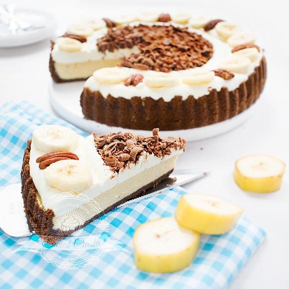 Tarta serowa z bananami