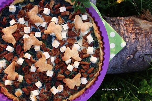 Tarta z kurkami leśna polana