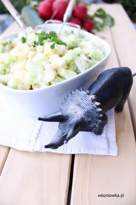 Wiosenna sałatka dinozaura - przepis z bajką