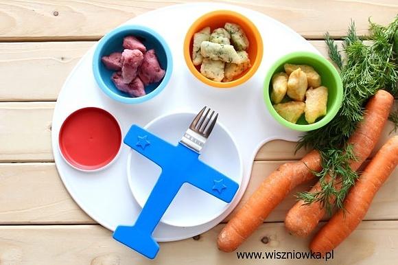 Kolorowe kopytka z warzywami dla dzieci