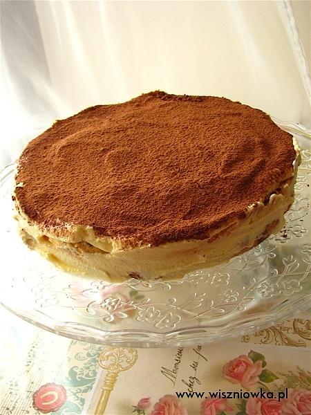 Torcik mleczno-kawowy Tiramisu bez mascarpone