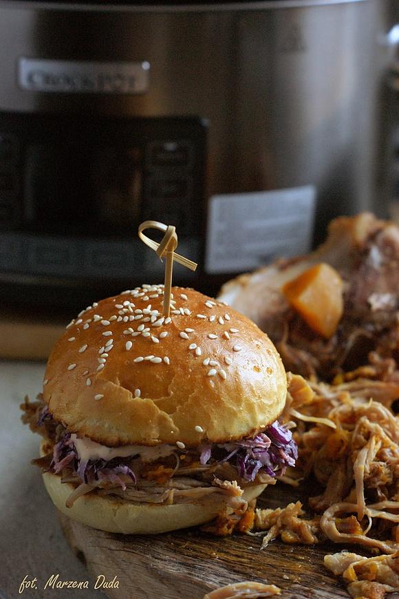 Pulled pork z dynią w wolnowarze