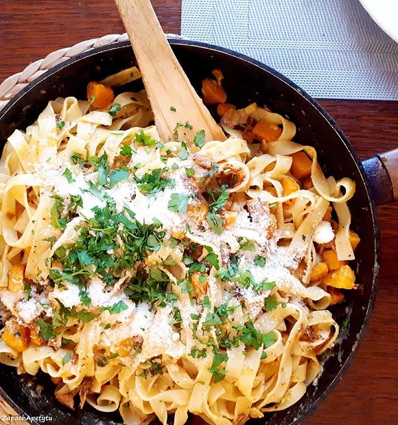 Jesienna carbonara z dynią