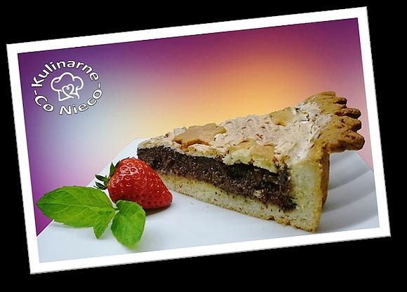 Tarta makowa z bezową pianką