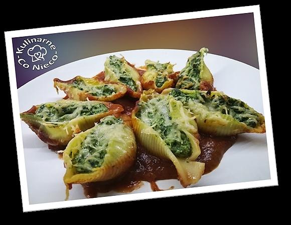 Conchiglioni ze Szpinakiem i Ricottą