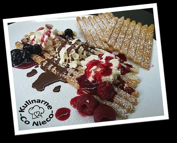 Wafle gofrowe z grilla