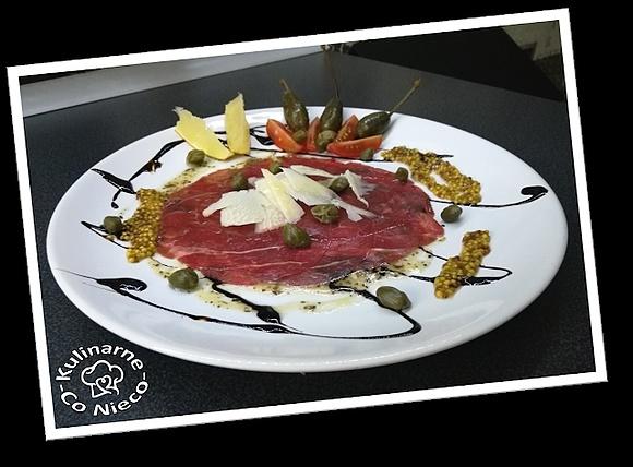 Carpaccio z marynowanej polędwicy wołowej w dwóch wersjach