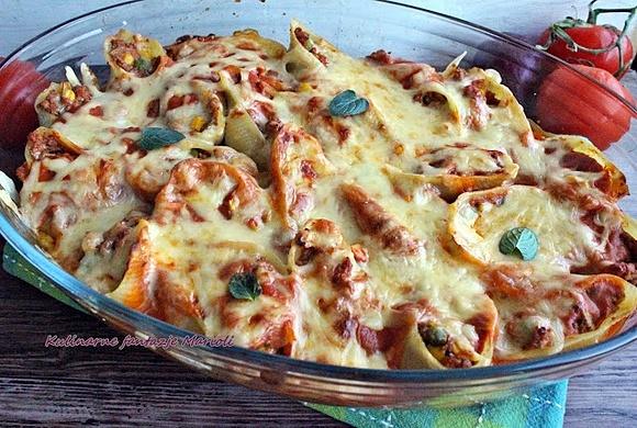 Muszle makaronowe nadziewane mięsem