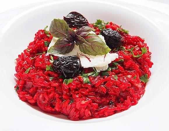 Buraczkowe risotto