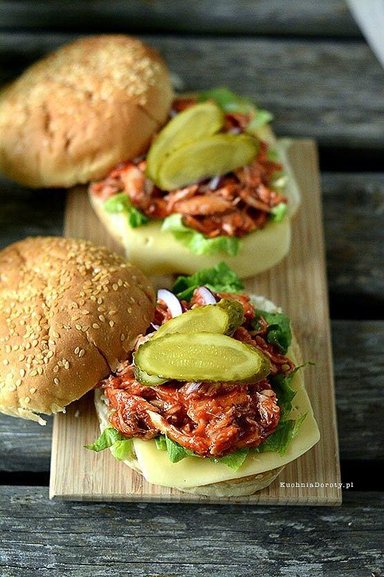 Kurczak szarpany w sosie bbq pomysł z rosołu