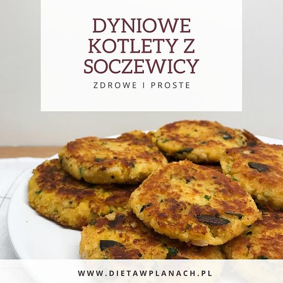 Dyniowe kotlety z soczewicy i kaszy jaglanej