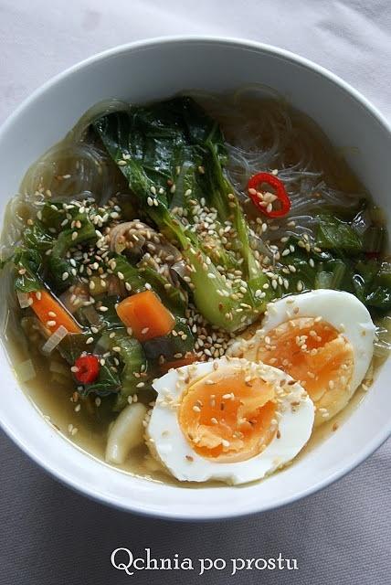 Zupa z kapustą pak choi