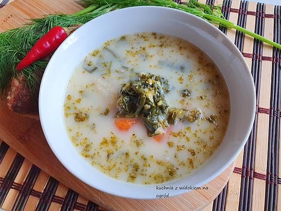 Zupa szpinakowo-brokułowa