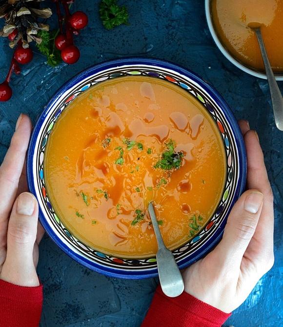 Zupa dyniowa z imbirem i pomarańczą