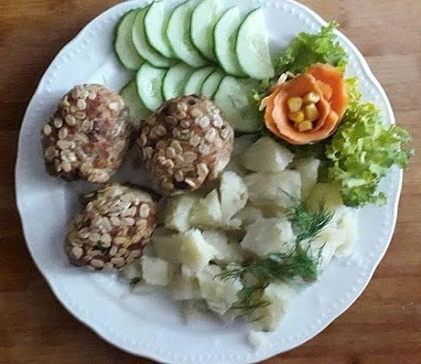 Kotlety mielone w płatkach owsianych