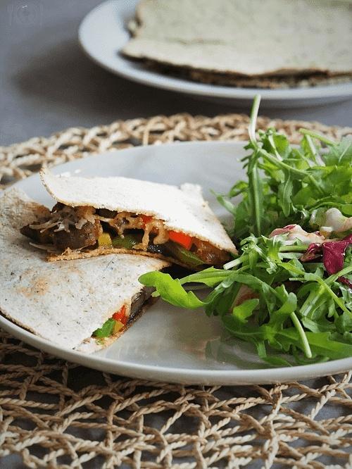 Keto tortille paleo low carb - przepis na keto quesadilla
