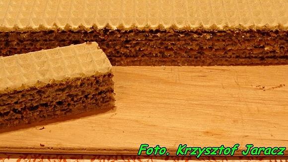 Wafle z masą czekoladową