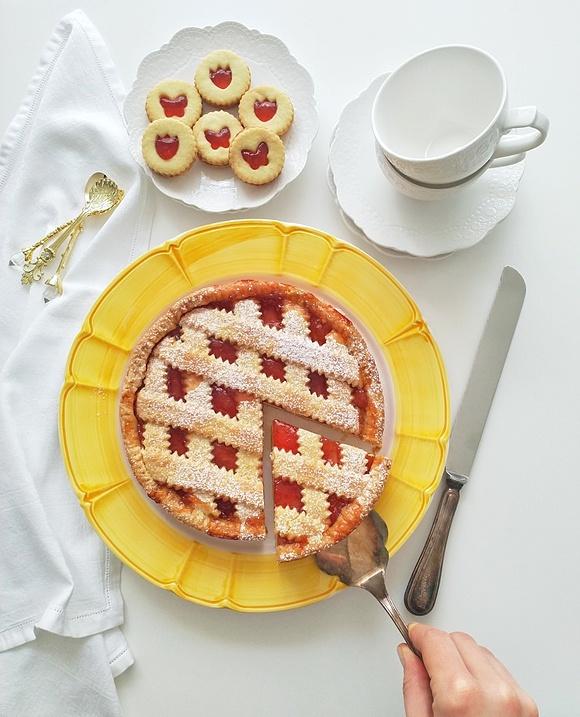 Tarta sernikowa z dżemem