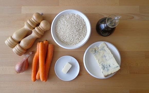 Risotto z kremem z marchewki i Gorgonzoli