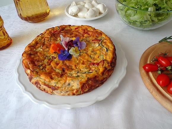 Pieczona frittata z warzywami