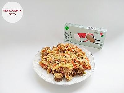 Bezmięsne kiełbaski włoskie z włoszczyzną i kaszą kuskus