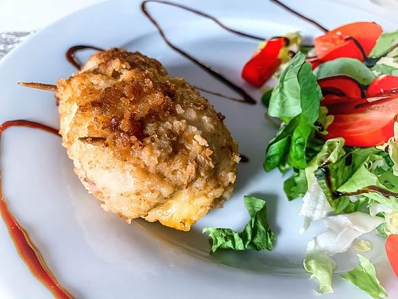 Kotlet de volaille z pieczarkami i papryką