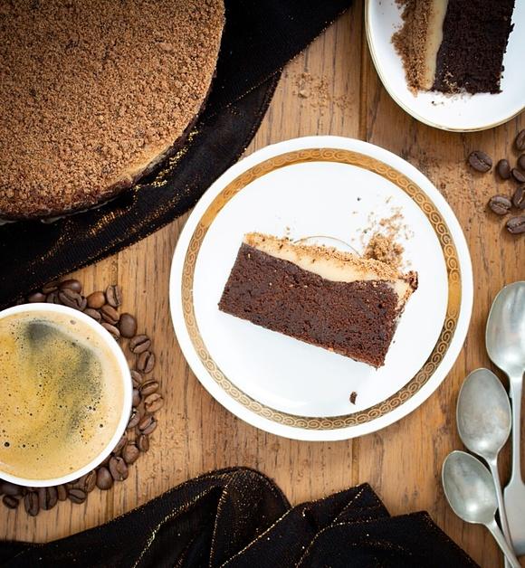 Ciasto czekoladowe z Amaretto i kawową żelką