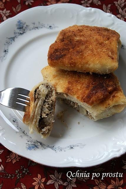 Krokiety z mięsem i pieczarkami