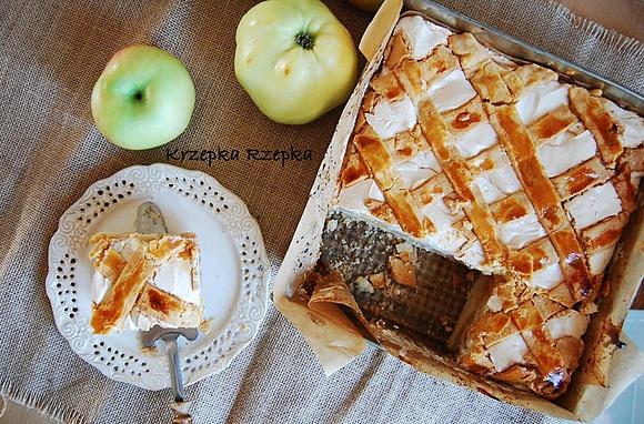 Szarlotka z pianką bez glutenu i nabiału