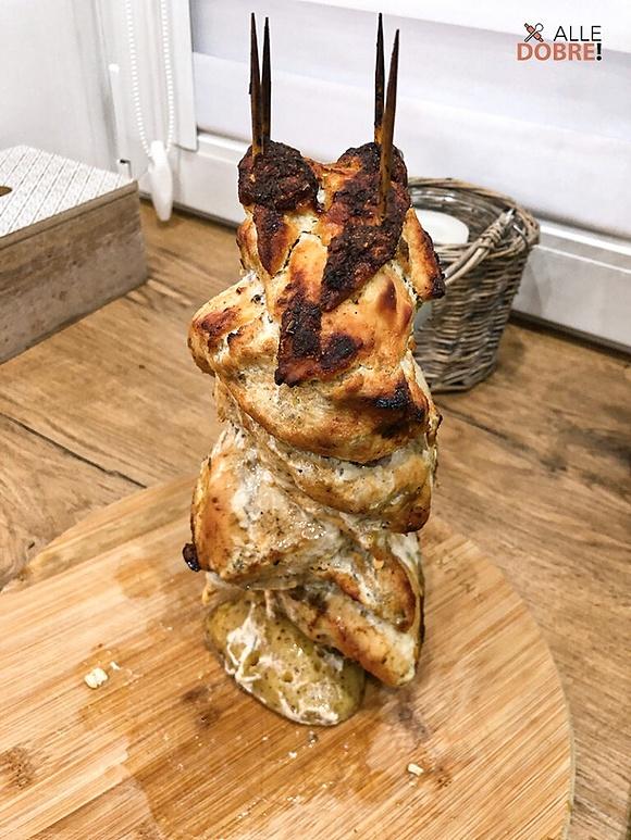 Domowy kebab drobiowy z piekarnika