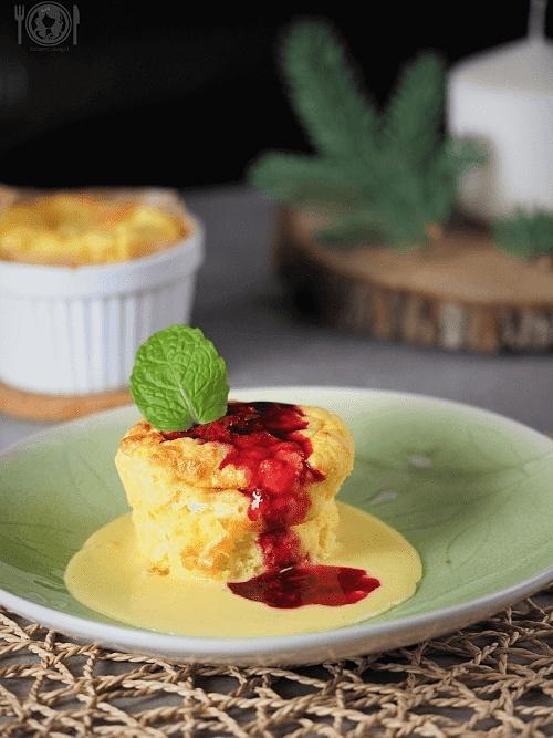 Keto suflet jogurtowy paleo low carb