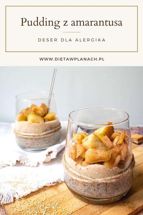 Pudding z amarantusa deser dla alergika