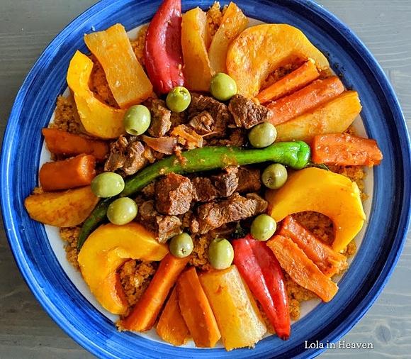 Tunezyjski couscous z baraniną i warzywami