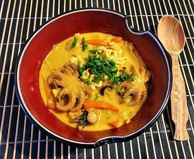 Ośmiorniczki w dyniowym curry