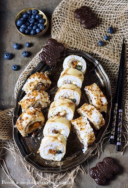 Piernikowe sweet sushi
