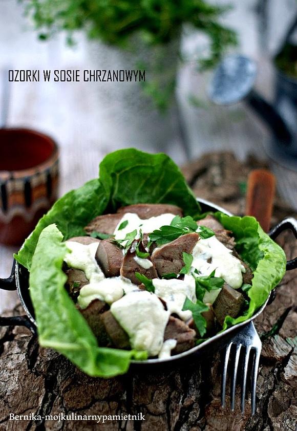 Ozorki w sosie chrzanowym lub musztardowym