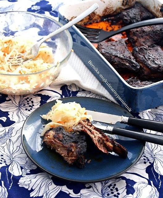 Smoliste żeberka w mielonej kawie