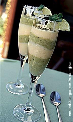 Szpajza cytrynowa z zieloną herbatą matcha