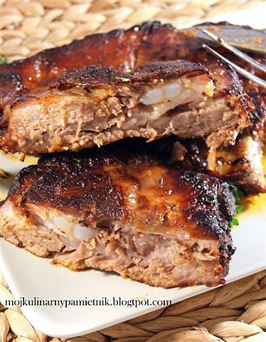 Ogniste żeberka barbecue