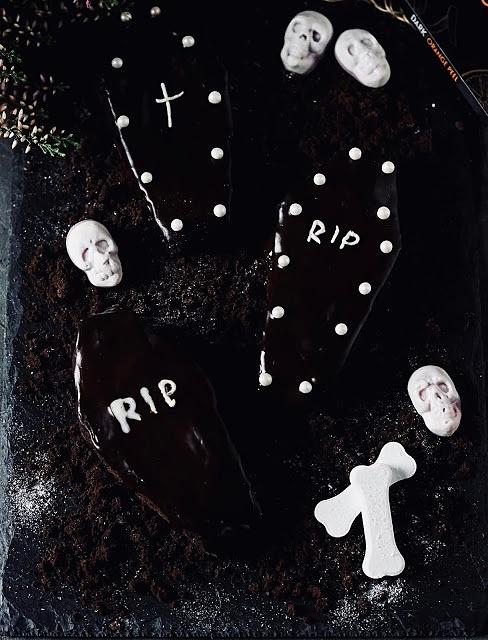 Ciastka czekoladowe na Halloween