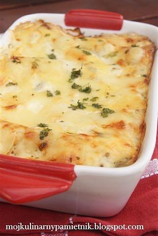 Cannelloni nadziewane śmietanowymi kurkami