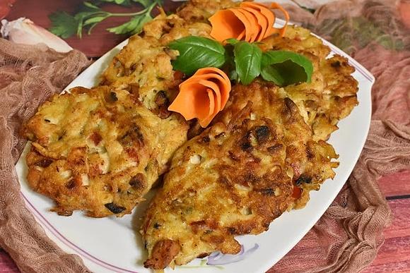 Placuszki z kurczaka i ziemniakami