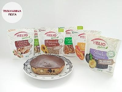 Ciasto z bakaliami i polewą czekoladową