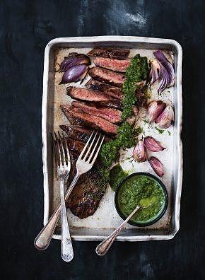 Stek z pesto koperkowym